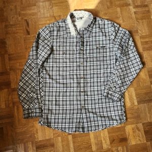 Mens Oakley Plaid Button Down Shirt Lrg